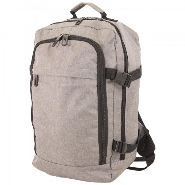 BP-120 GREY RYANAIR UNDERSEAT CABIN-FRIENDLY RUCKSACK W/MUL ZIP