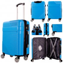 T-HC-C-13 BLUE CABIN-SIZE TRAVEL TROLLEY SUITCASE