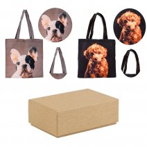 GRACE97 ASSORTED PACK OF 12 DOG SHOPPING/BEACH BAG