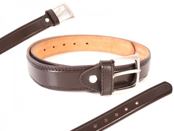 2729 BROWN SMALL 1.25" Belt With Smooth Finish