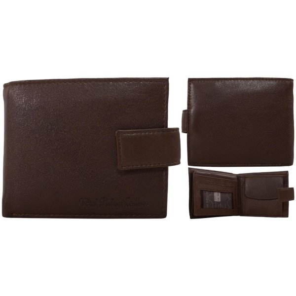 1063 RFID BROWN ITALIAN LEATHER WALLET