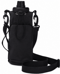 2301 Black Crinkle Nylon Practical Bottle Bag 2301 Black Crinkle Nylon Practical Bottle Bag