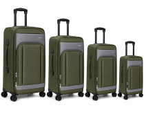 J-4021 Olive JustPack Expandable Suitcase Set of 4