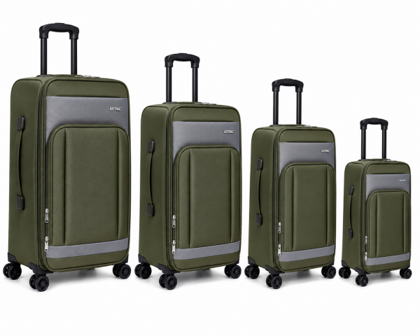 J-4021 Olive JustPack Expandable Suitcase Set of 4