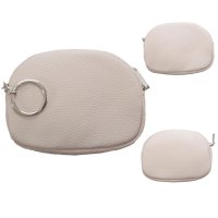 7283 BEIGE PURSE FAUX LEATHER