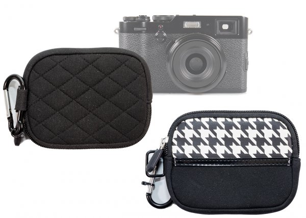 small padded compact cam case blk diamond patt