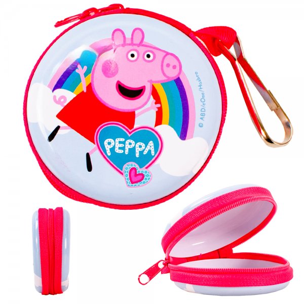 1556-22741 PEPPA PIG ROUND ZIPPED COIN PURSE