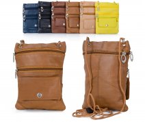 905 LIGHT BROWN LEATHER/PU CROSSBAG