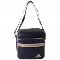 HB-PV-A-01 NAVY/WHITE FAUX LEATHER HANDBAG