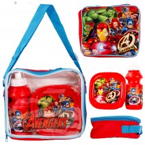 809897 AVENGERS RED KIDS 3PCS LUNCH SET BAG