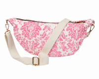 2325 Pink Floral Quilted Sling-Chest Bag 2325 Pink Floral Quilted Sling-Chest Bag