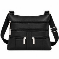 907 Black Leather/PU Crossbag (New) 907 Black Leather/PU Crossbag (New)