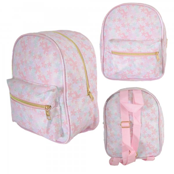 2672 PINK FLOWERS KIDS BACKPACK