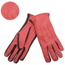 8917 RED LEATHER GLOVES LARGE