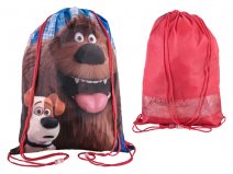 1101E-6169 Gym Sack Drawstring Red Secret Life of Pet Illuminati