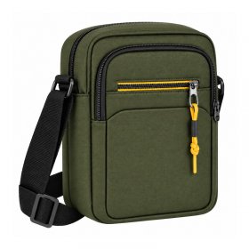 2531 Olive Grained Polyester Crossbody Bag