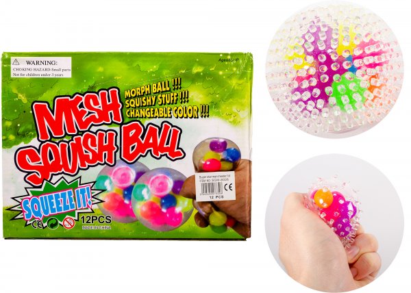 SGM-S026 MESH SQUISH BALL 12 PCS