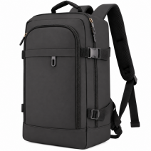 BP-120 BLACK RYANAIR UNDERSEAT CABIN-FRIENDLY RUCKSACK W/MUL ZIP