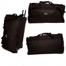 2621 28" Trolley Bag with Front Pocket & Retractabl Lorenz Blac