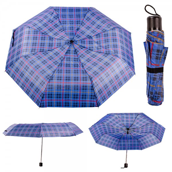 0893 BLUE/BLACK UMBRELLA