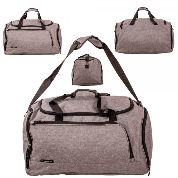 JBTB76 GREY HOLDALL TRAVEL BAG