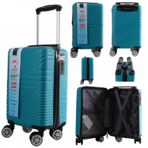 T-HC-US-1624 TEAL RYAN AIR CABIN-SIZED TRAVEL TROLLEY SUITCASE