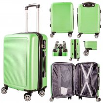 T-HC-C-11 LIME GREEN CABIN-SIZE TRAVEL TROLLEY SUITCASE