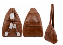 669 100% REAL LEATHER BACKPACK TAN