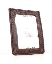 3722 BROWN Cow Hide Travel Card Holder