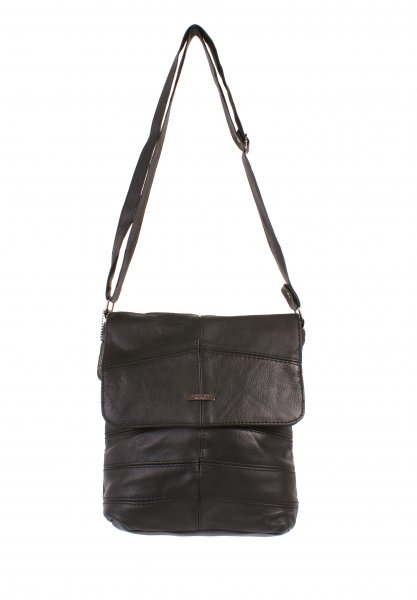 3812 BLACK Portrait Style C.Hide Flapover Unisex Bag