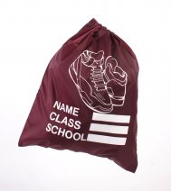 SHOE SCHOOL GYM BAG BURGANDY