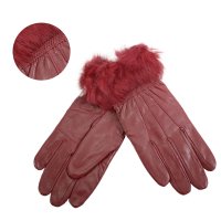 8912 BURGUNDY LEATHER GLOVES SMALL  8912 BURGUNDY LEATHER GLOVES SMALL
