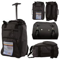 TR-R-002 GREY WHEELED RYANAIR UNDERSEAT CABIN BAG