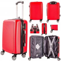 T-HC-C-11 RED CABIN-SIZE TRAVEL TROLLEY SUITCASE
