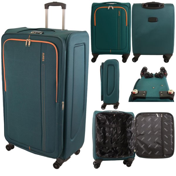 AR721 PEACOCK BLUE TRAVEL TROLLEY