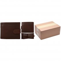1006 ASSORTED TAN ITALIAN LEATHER WALLET BOX OF TEN