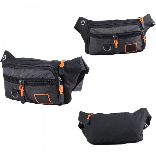 8040 Greyish Black Waist Bag