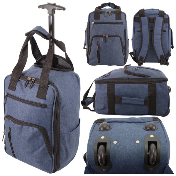 TR-R-002 NAVY WHEELED RYANAIR UNDERSEAT CABIN BAG