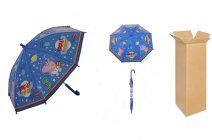 2256 PEPPA PIG BLUE KIDS UMBRELLA BOX OF 12