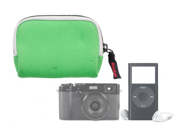 kodak small padded compact media case green