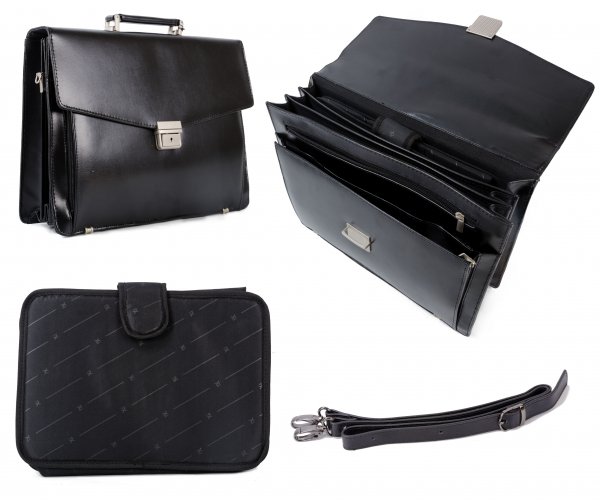 8895 Black BRIEFCASE W/ REMOVABLE SLEEVE B031