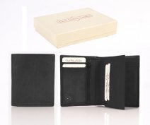 21 ITALIAN LEATHER WALLET BLACK