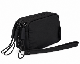 2298 Black Three Top Zip Compartments
