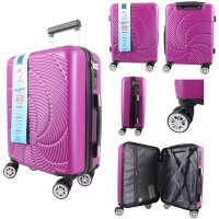 T-HC-US-1833 DARK PURPLE EASYJET TRAVEL CABIN TROLLEY SUITCASE