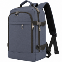 BP-120 NAVY RYANAIR UNDERSEAT CABIN-FRIENDLY RUCKSACK W/MUL ZIP