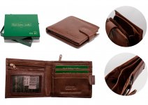 1180 BRN- RFID CARD PROTECTION GENUINE LEATHER WALLET GRN BOX