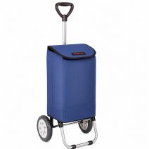 6957/W NAVY SHOPPING TROLLEY BAG W/ADJUSTABLE HANDLE