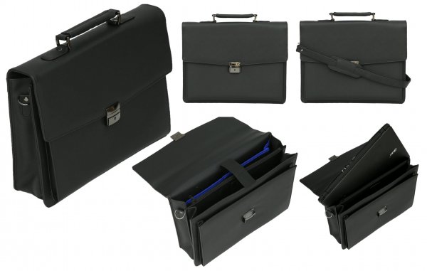 BR9391 Double Gusseted Business Briefcase B052