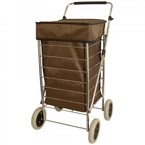 ST-SIX-01 BROWN G 6-WHEEL SHOPPING TROLLEY