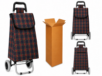 LL-ST05 NAVY CHECK 2 WHEEL SHOPPING TROLLEY BOX OF 10 LL-ST05 NAVY CHECK 2 WHEEL SHOPPING TROLLEY BOX OF 10